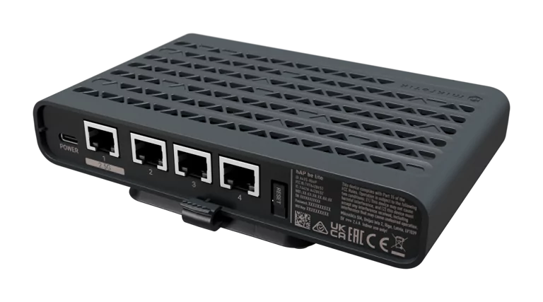 Mikrotik - Router Access Point Wi - Fi 7 doble banda, Gigabit Ethernet (3), Ethernet 2.5G (1)