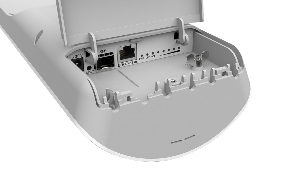 MikroTik - MANTBOX 15S - 5 GHZ. AC 120 GRAD 15DBI 2X2 MIMO 720 MHZ. 128MB 1 GBIT LAN 1XSFP POE, ROS L4