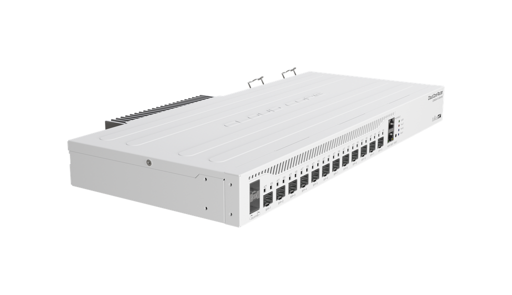 MikroTik - Cloud Core Router con 1 puertos Gigabit, 12 puertos SFP+(10G) y 2 XSFP(25G) (RouterOS L6) with case (US)