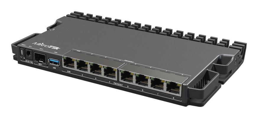 MikroTik - RouterBoard 5009 1 puerto 2.5GB, 10 puertos GB, 1 SFP+. PoE-in y PoE-out en todos los puertos. 1400MHZ 1GB 10XGB 1XSFP+ RACK L5