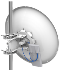 MikroTik - ANTENA PARABOLICA SOLIDA 30 DBI- 5.8GHZ, DOBLE POLARIDAD, SISTEMA DE ALINEAMIENTO PRECISO