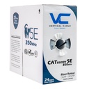 Vertical Cable - CAT5E F/UTP, 8 CONDUCTORES GRANEL, NEGRO DE LA CHAQUETA DE PVC, BLINDADO, AWG24 SÓLIDO DE COBRE D