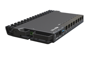 Mikrotik - RB5009UG+S+IN 7 puertos de 1Gb, 1 puerto de 2.5Gb y 1 puerto SFP+. USB tipo A, RouterOS L5.