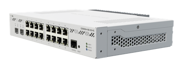 MikroTik - CCR2004-16G-2S+PC 16 puertos Gigabit y 2 puertos SFP+ 10Gbps. Doble alimentación DC.