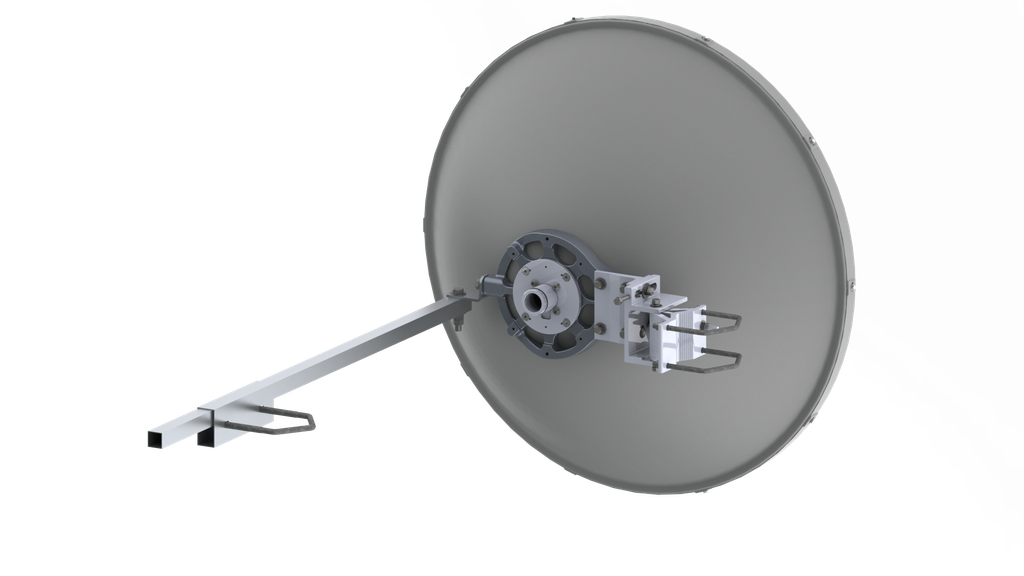 ALGcom - ANTENA PARABOLICA BLINDADA FRECUENCIA 4.9 -6.425 GHZ, 30.5 DBI / 60 CM ACOPLE para C5