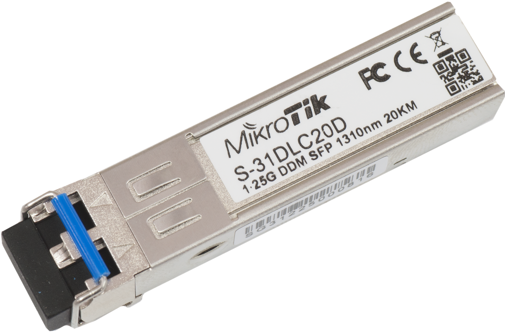 MikroTik - Transceiver / modulo SFP 1.25G SM 20 KM 1310NM