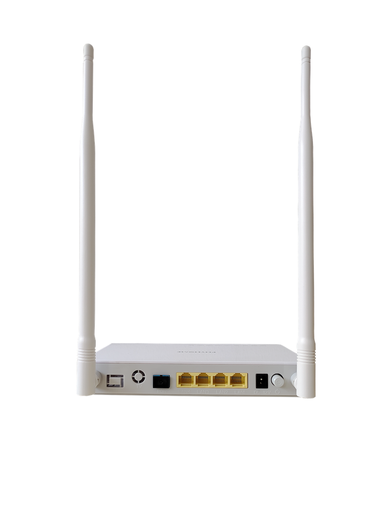 PhyHome - ONU XPON GPON/EPON 1GE+3FE+WIFI, SC/UPC, 2 antenas 5dBi.