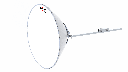 ALGcom - Antena parabólica cerrada UHP frecuencia 4.9 -6.425 GHZ, 36.0 DBI / 1.20 M