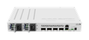 MikroTik - Switch administrable 4 puertos QSFP 100Gb, 1 puerto 1Gb. Doble fuente hot-swap.