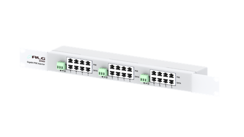 ALGcom - Regleta de 12 injectores POE gigabit multivoltaje.