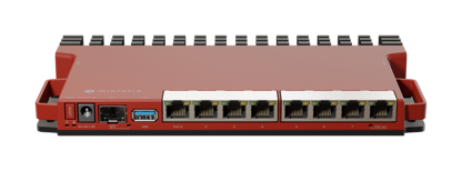 MikroTik - RouterBoard L009UiGS-RM | 1 puerto SFP+ 2.5GB, 8GB, accesorios para rack incluidos. RouterOS L5