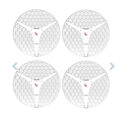 MikroTik - LHG XL HP5 with 5GHz 27dBi antenna, Dual Chain High Power 802.11an wireless, 600MHz CPU, 64MB RAM, 1x LAN, POE, PSU, RouterOS L3 (4pack)