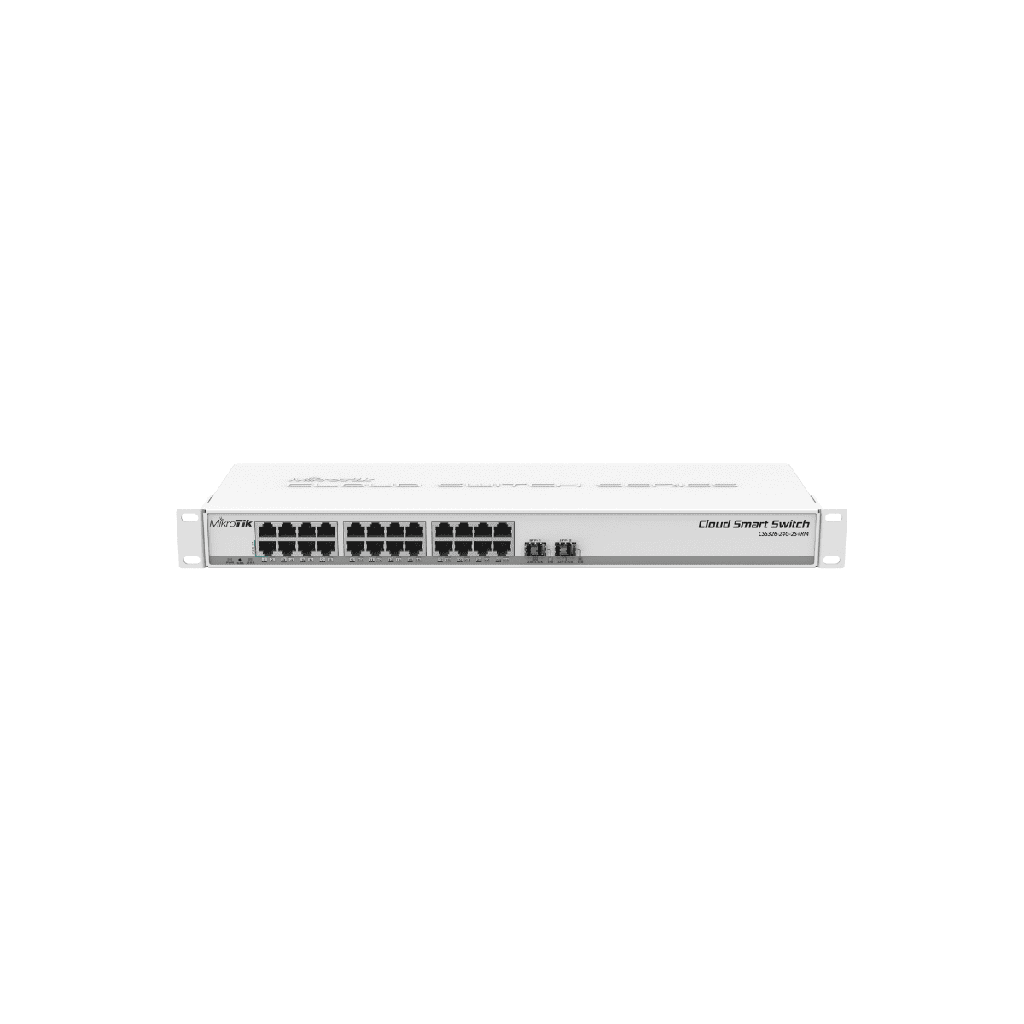 MikroTik - Cloud Smart Switch 326-24G-2S+RM con SwOS, 24 puertos GB, 2x SFP+,