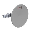 ALGcom - UHP-6500-34-09-DP, Antena parabólica, rango de 5.9 - 7.125 GHz, 34 dBi, 90 cm