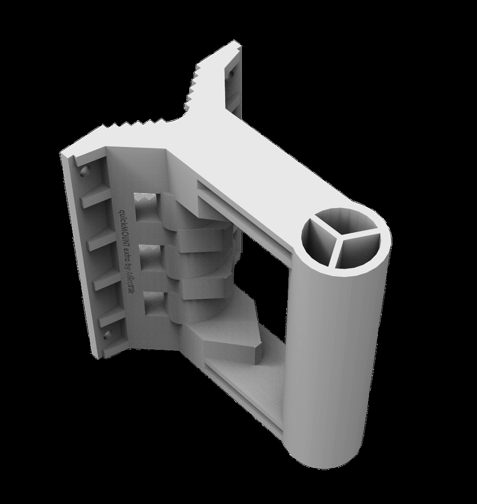 MikroTik - QuickMOUNT soporte para montaje de antenas CPE y sectoriales pequeñas.