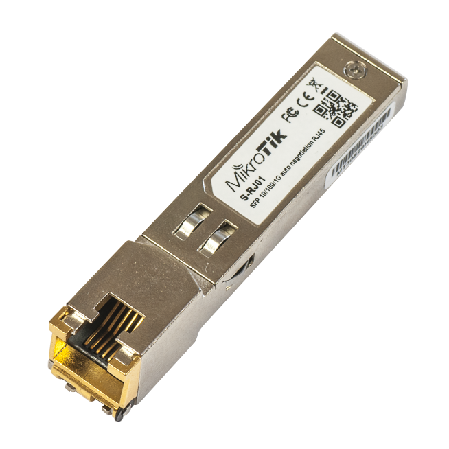 MikroTik - S-RJ01 SFP RJ45 10/100/1000M COPPER MODULE