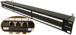 Vertical Cable - Patch Panel CAT6a Apantallado Tipo Krone 1RU