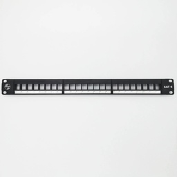 [SAT-PP6-24-BL] Satra - Patch panel SAT-PP6 -24-BL CAT6 24 puertos 1RU vacio. 24 jacks blancos.