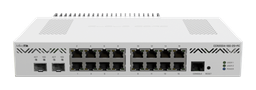 [CCR2004-16G-2S+PC] MikroTik - CCR2004-16G-2S+PC 16 puertos Gigabit y 2 puertos SFP+ 10Gbps. Doble alimentación DC.