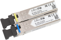 [S-3553LC20D] MikroTik - Kit Transceiver / modulo SFP monomodo 1.25Gbps 20Km BiDi