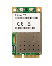 [R11e-LTE] MikroTik - Tarjeta miniPCI-e LTE 2G / 3G / 4G / LTE con soporte para bandas 1/2/3/5/7/8/20/38/40.