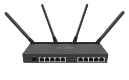 [RB4011iGS+5HacQ2HnD-IN] MikroTik RB4011iGS+5HacQ2HnD-IN , 10 puertos gigabit, 1 SFP+ 10 gbps,1 GB de RAM, WIFI 4, doble banda 2.4 / 5.8 ghz.